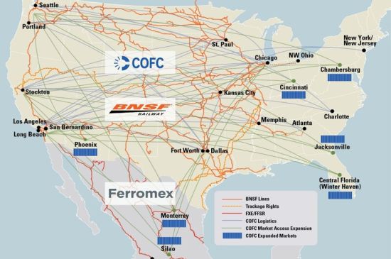 Servicios y corredores intermodales aceleran expansión entre México y EE.UU.